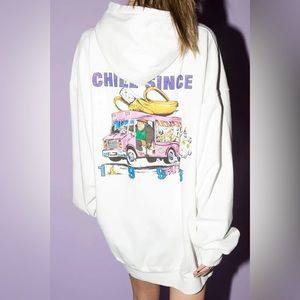 Brandy Melville Christy Chill Since 1993 Taipei Hoodie - Oversized Fit